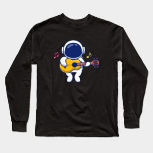 Astronaut And Music Long Sleeve T-Shirt